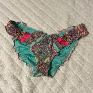 Victoria’s Secret Mulitcolor paisley swim bikini bottom